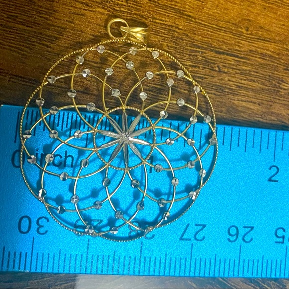 14k yellow gold pendant - Picture 3 of 4